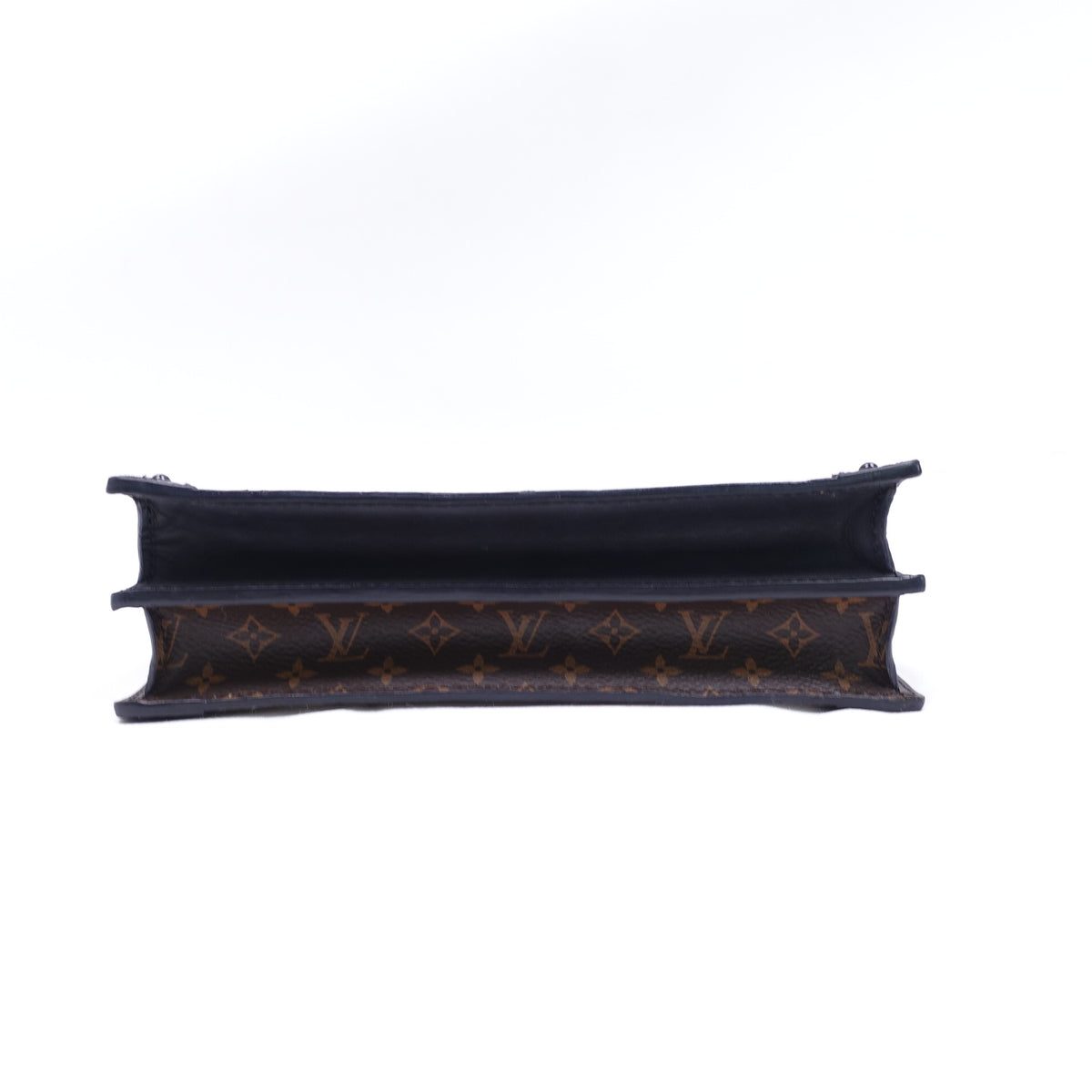 Pre-Owned Louis Vuitton Trunk Clutch Brown Monogram Canvas Shoulder Bag T10374337