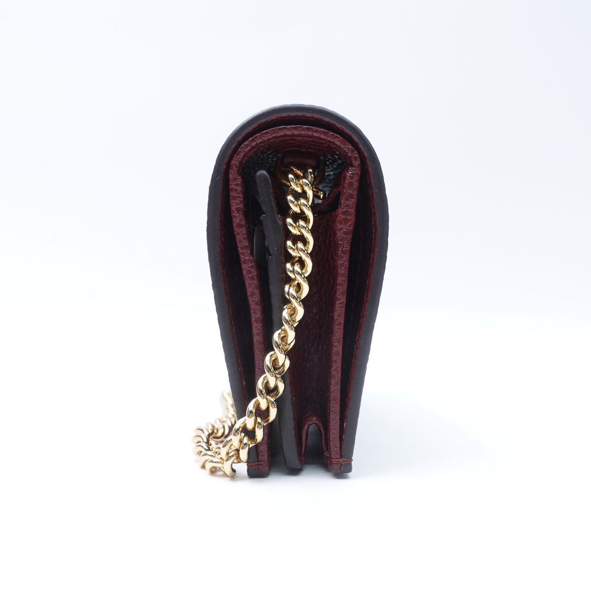 Gucci Zumi Burgundy Calfskin Leather Shoulder Bag T10410373
