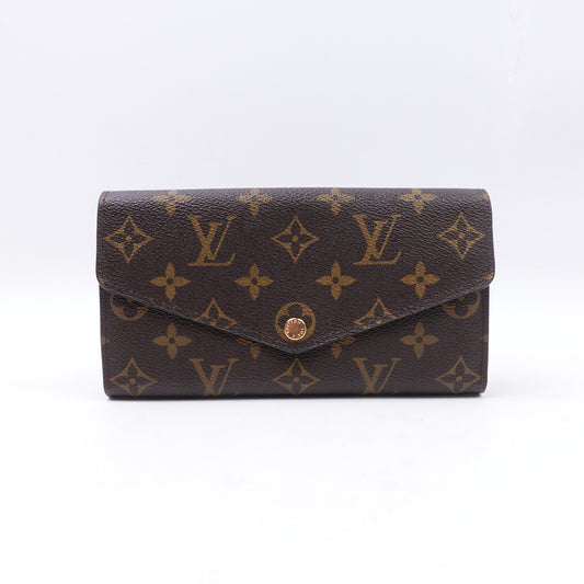 Pre-owned Louis Vuitton Sarah Monogram Coated Canvas Wallet