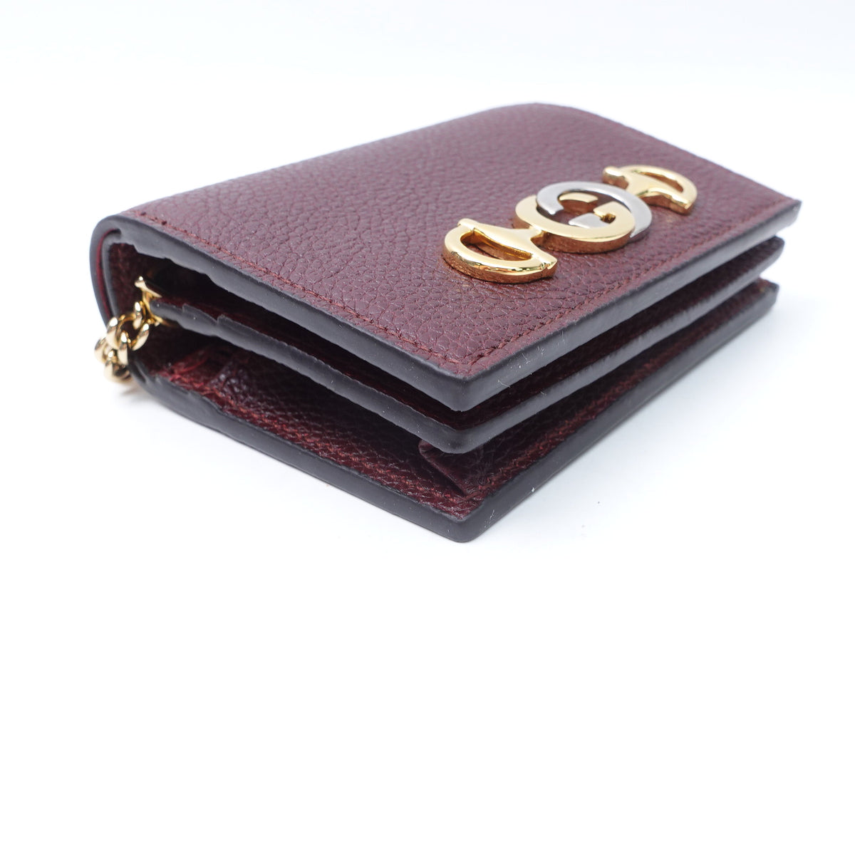 Gucci Zumi Burgundy Calfskin Leather Shoulder Bag T10410373