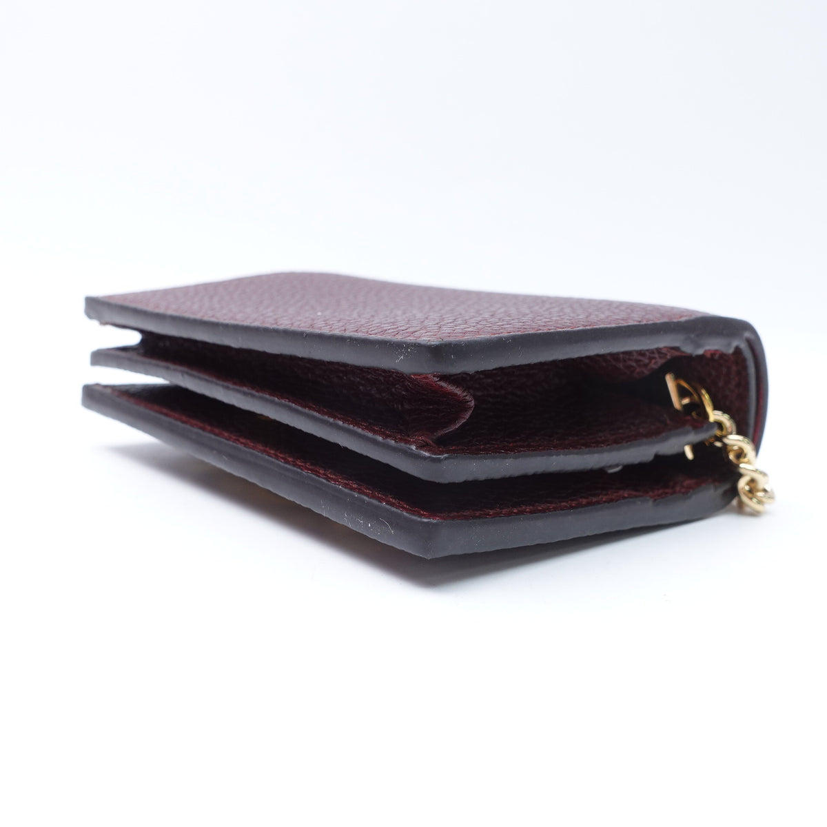 Gucci Zumi Burgundy Calfskin Leather Shoulder Bag T10410373