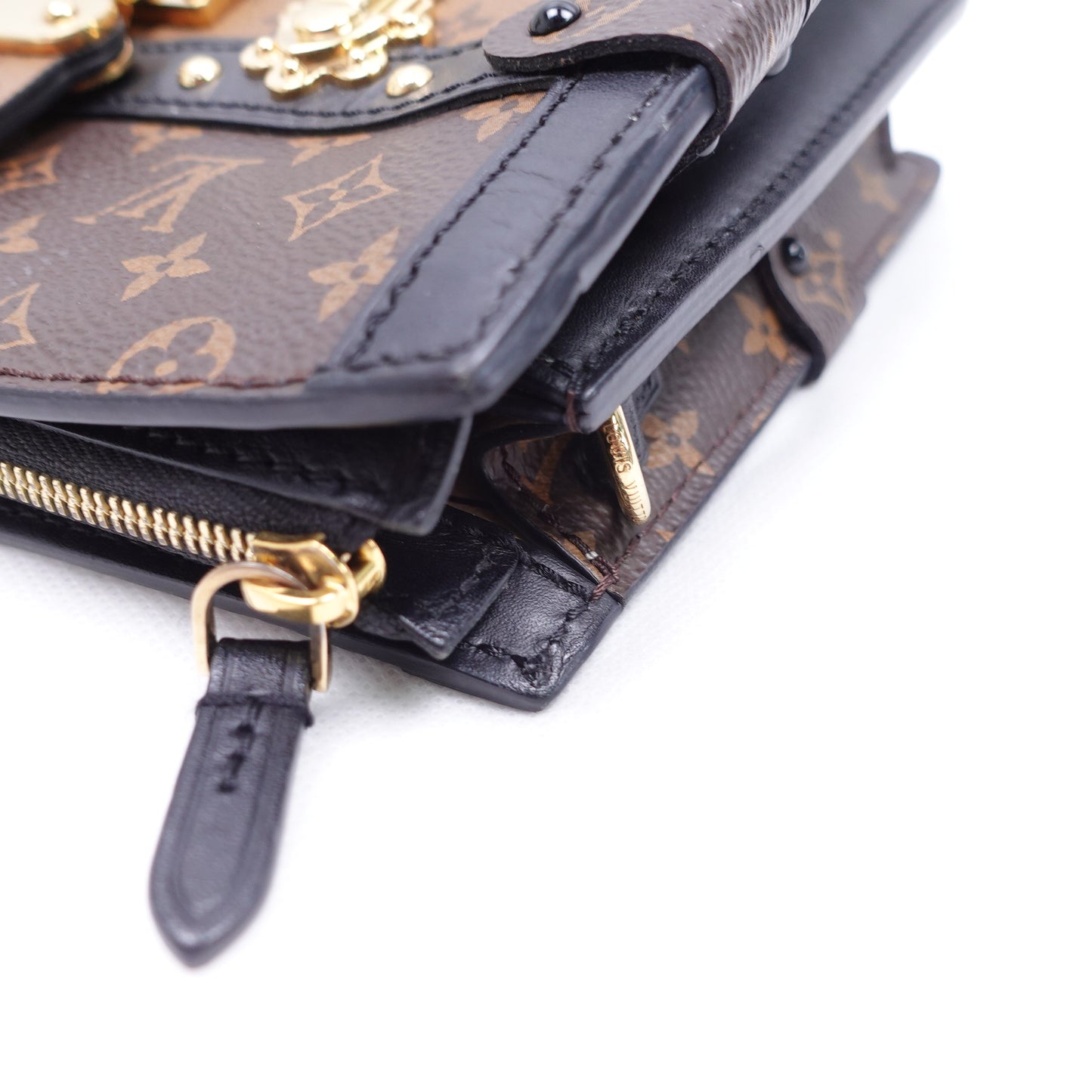 Pre-Owned Louis Vuitton Trunk Clutch Brown Monogram Canvas Shoulder Bag T10374337
