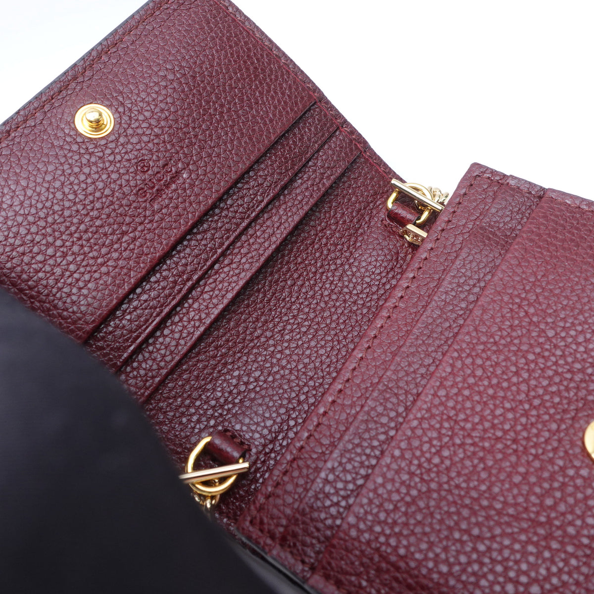 Gucci Zumi Burgundy Calfskin Leather Shoulder Bag T10410373