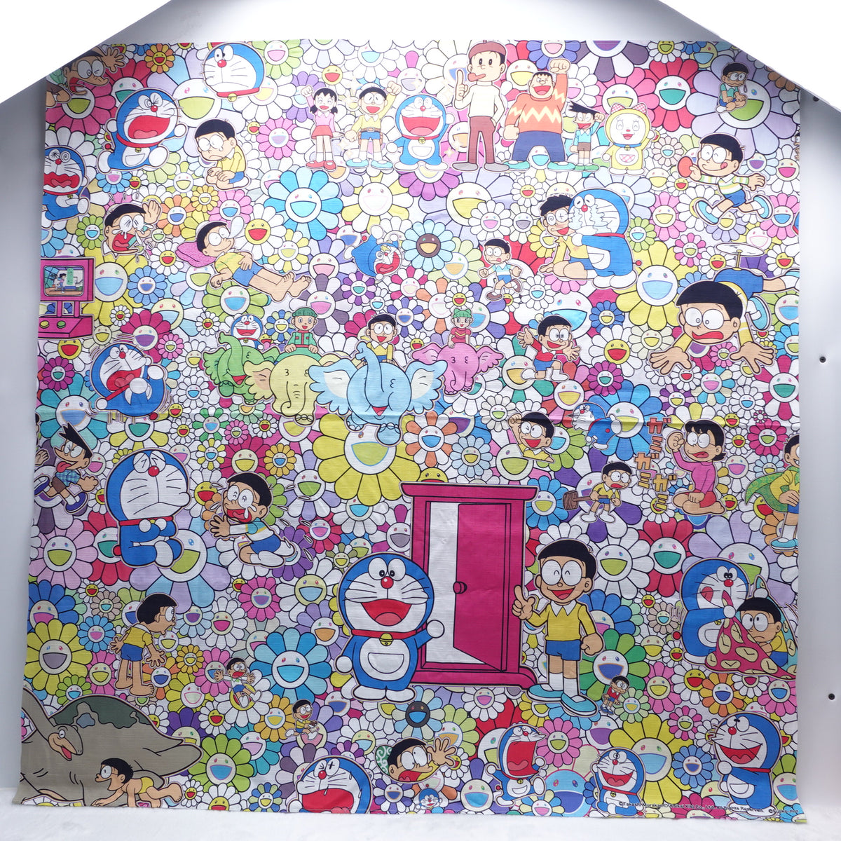 Takashi Murakami x Doraemon Exhibition Fabric Scarf T10259652