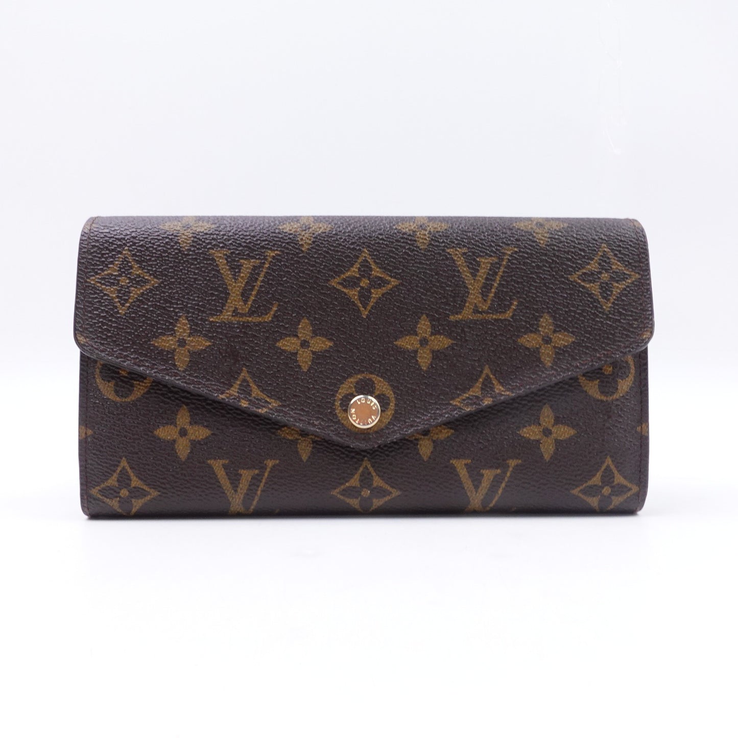 Pre-owne Louis Vuitton Sarah Monogram Coated Canvas Wallet