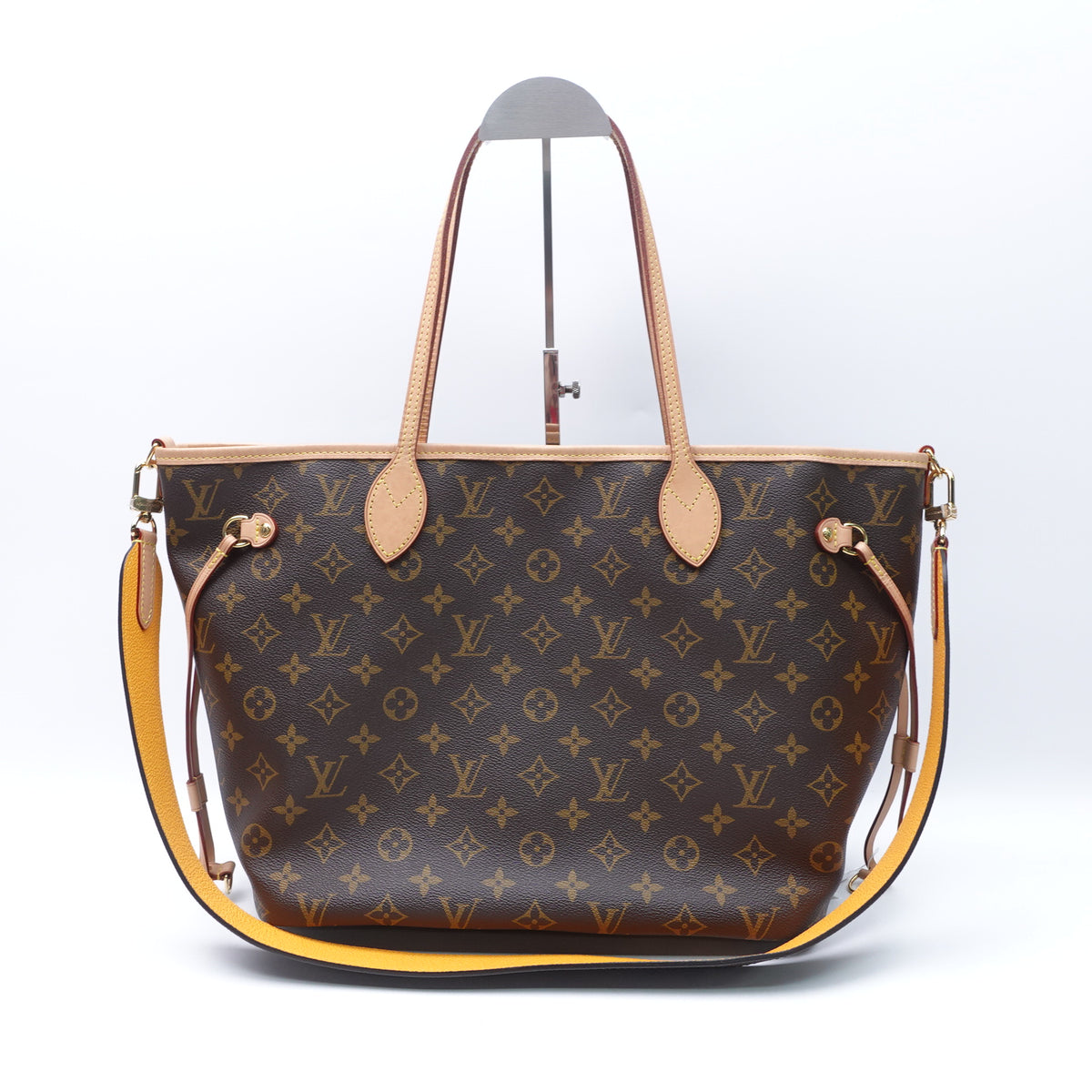 Louis Vuitton Neverfull Inside out MM Brown Monogram Coated Canvas Shoulder Bag T10389051