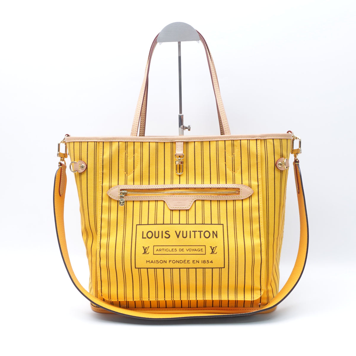 Louis Vuitton Neverfull Inside out MM Brown Monogram Coated Canvas Shoulder Bag T10389051