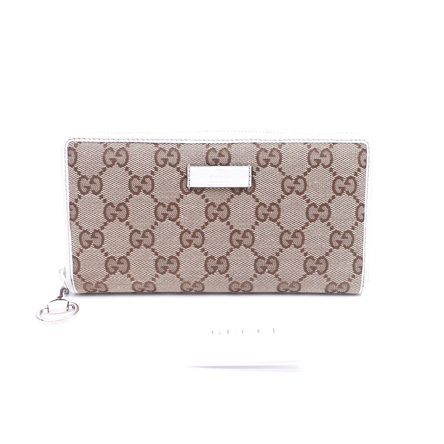 Pre-owned Gucci GG Canvas Zippy Wallet