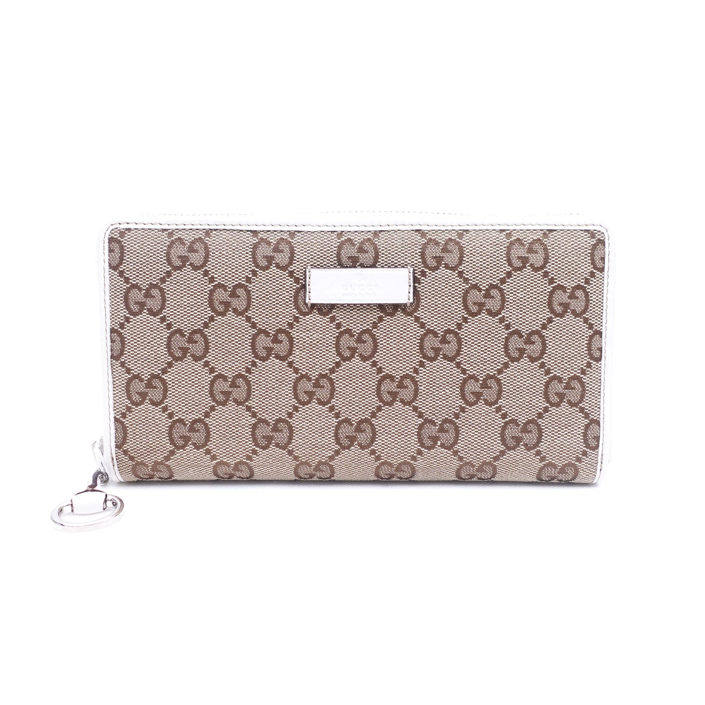 Pre-owned Gucci GG Canvas Zippy Wallet