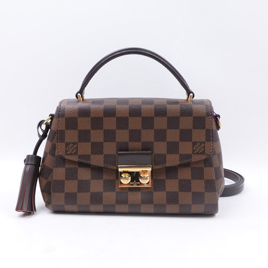 Pre-owned Louis Vuitton Croisette Damier Eben Coated Canvas Shoulder Bag