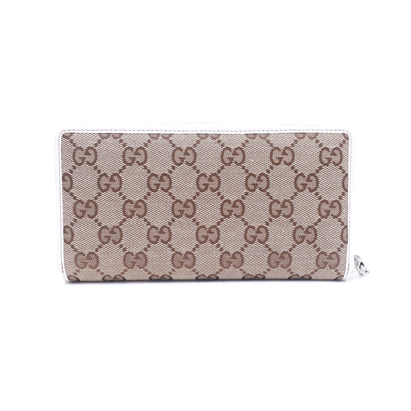 Pre-owned Gucci GG Canvas Zippy Wallet