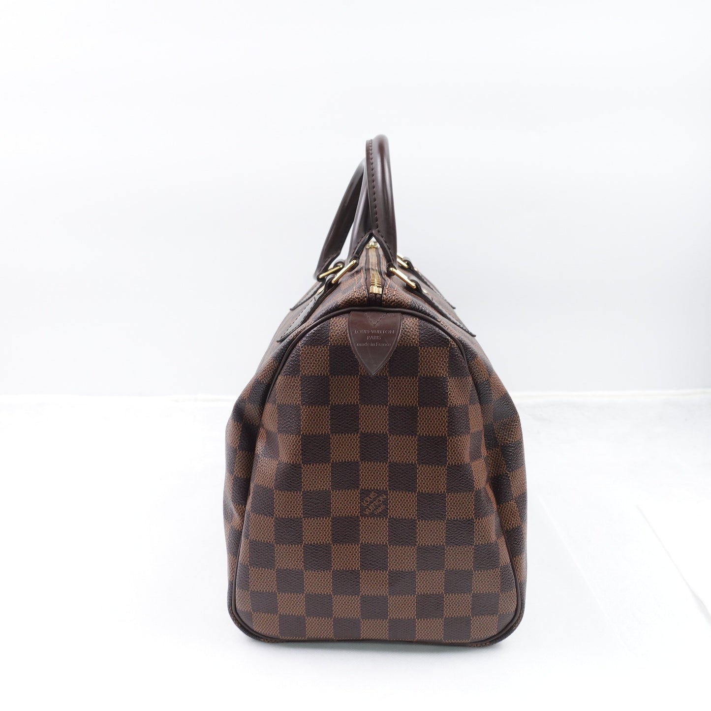 Pre-owned Louis Vuitton Speedy 30 Damier Ebene Coated Canvas Tote