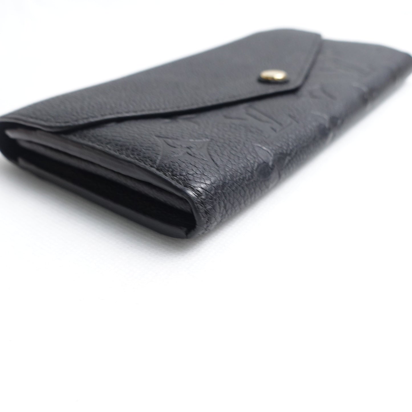 Pre-owned Louis Vuitton Sarah Black Calfskin Wallet