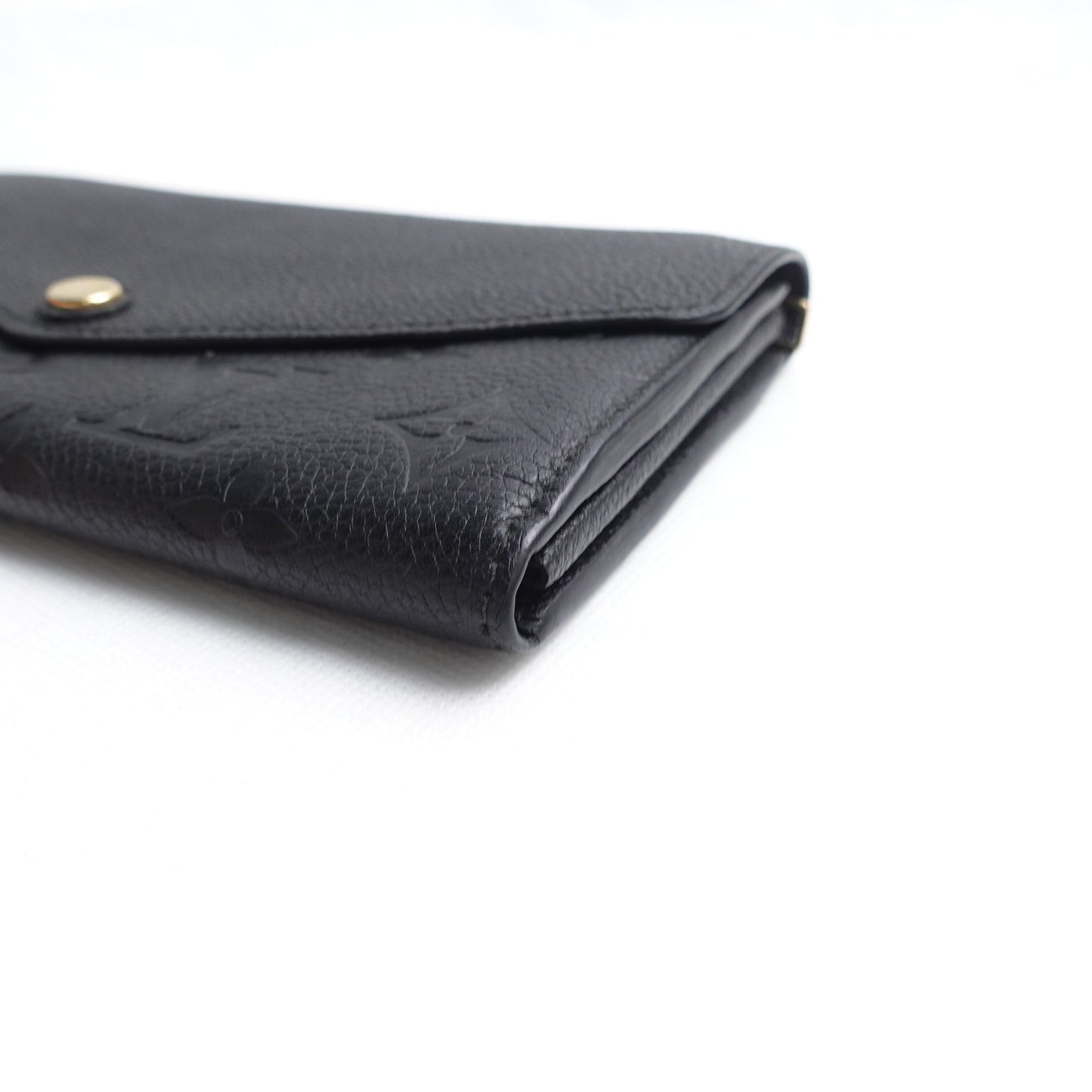 Pre-owned Louis Vuitton Sarah Black Calfskin Wallet