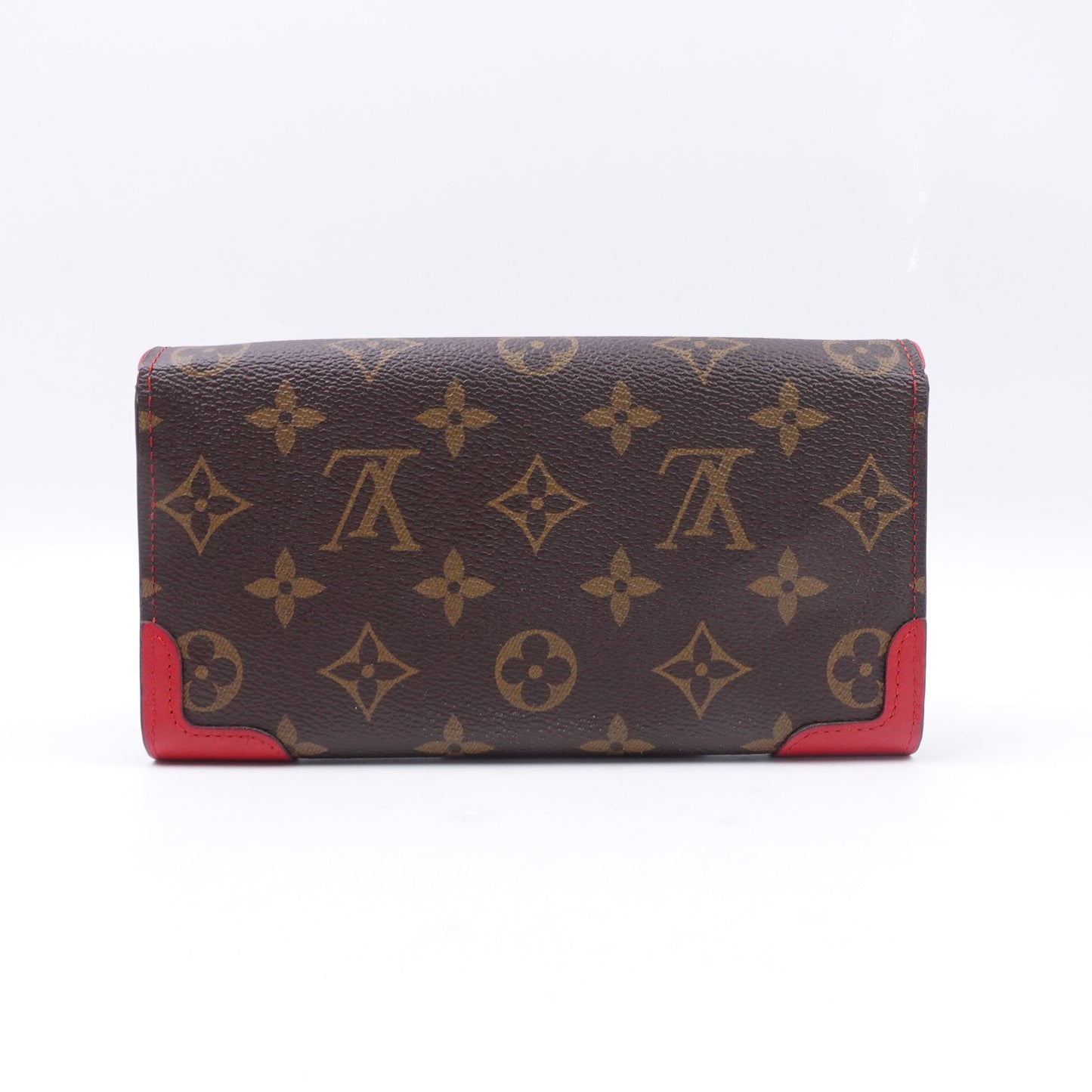 Pre-owned Louis Vuitton Sarah Retiro Monogram Coated Canvas Wallet