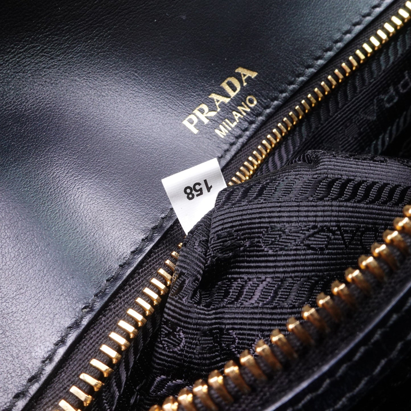 Pre-owned Prada Diagramme Black Saffiano Shoulder Bag