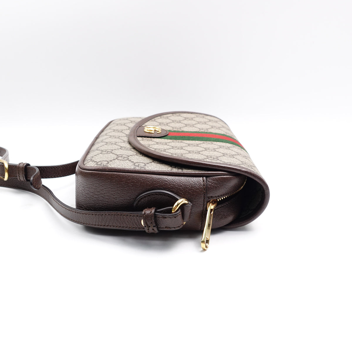 Pre-Owned Gucci Ophidia Beige Canvas Shoulder Bag T10362424