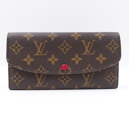 Pre-owned Louis Vuitton Emilie Monogram Coated Canvas Wallet