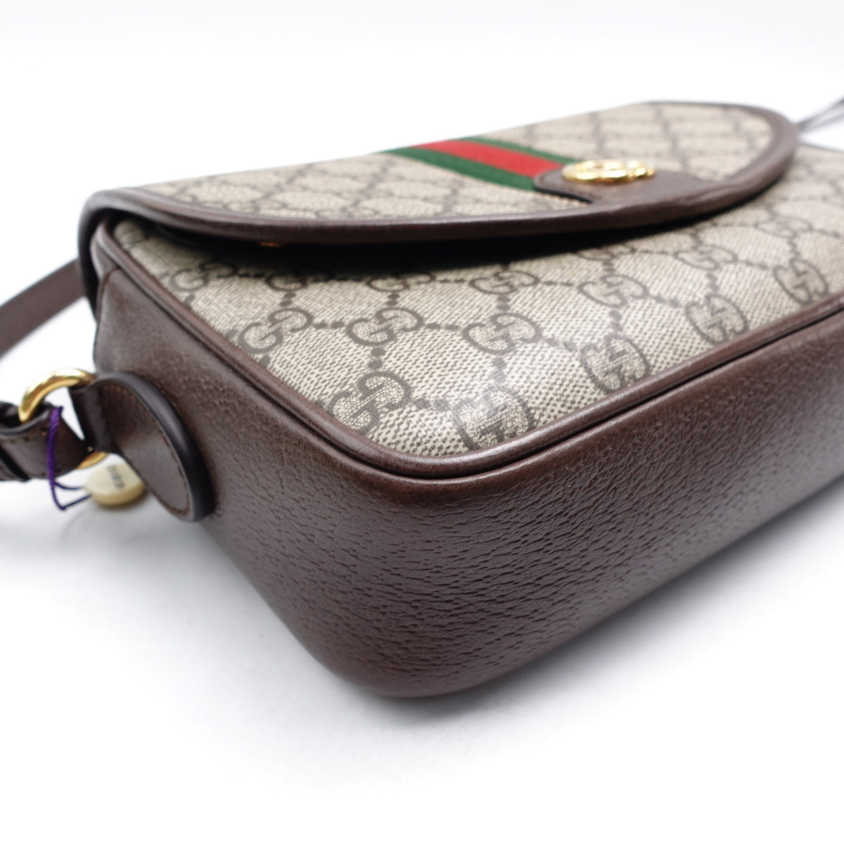 Pre-Owned Gucci Ophidia Beige Canvas Shoulder Bag T10362424