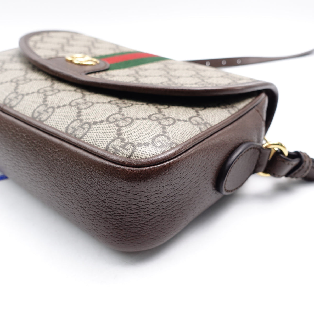Pre-Owned Gucci Ophidia Beige Canvas Shoulder Bag T10362424