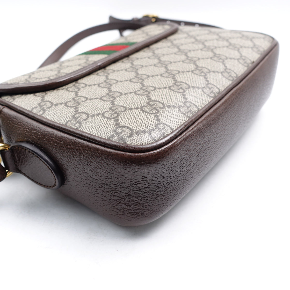 Pre-Owned Gucci Ophidia Beige Canvas Shoulder Bag T10362424