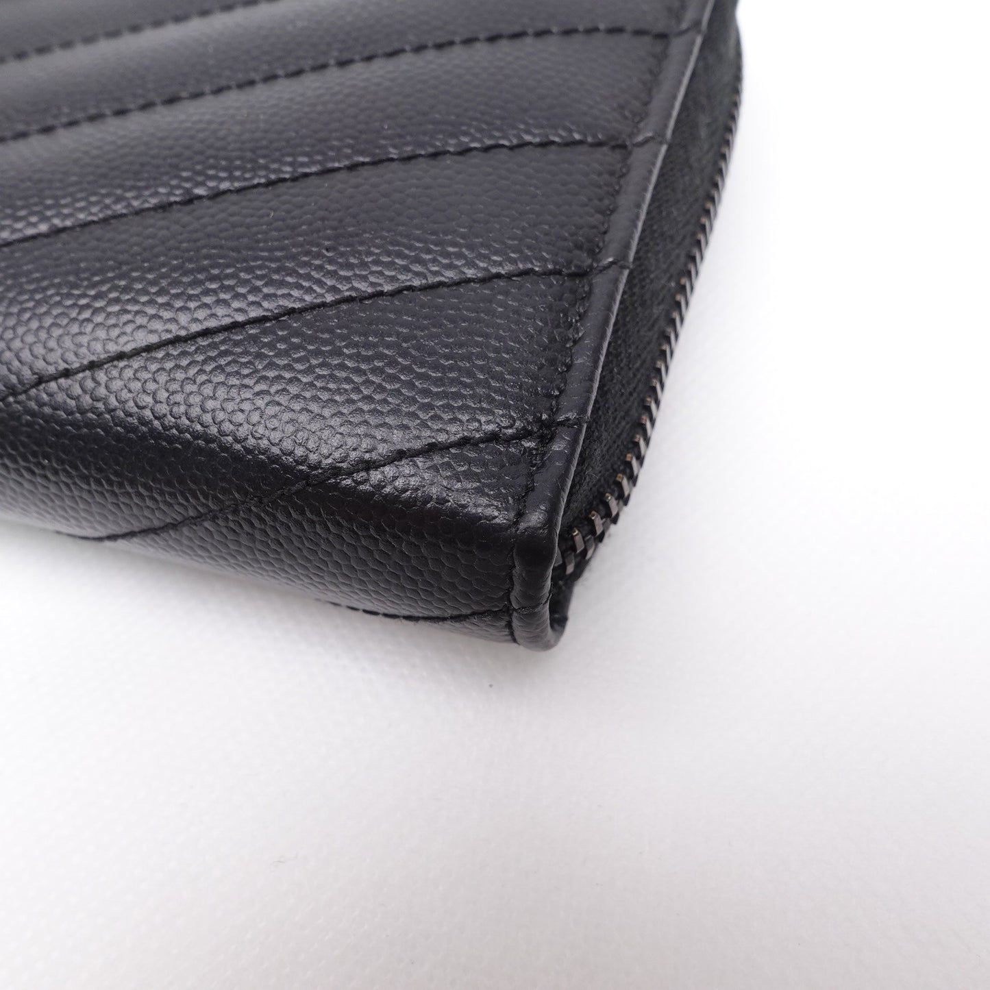 Pre-owned Saint Laurent Black Calfskin Wallet