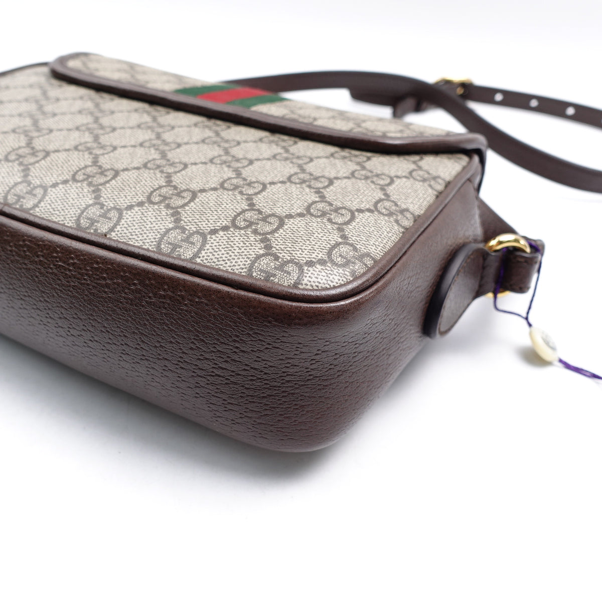 Pre-Owned Gucci Ophidia Beige Canvas Shoulder Bag T10362424