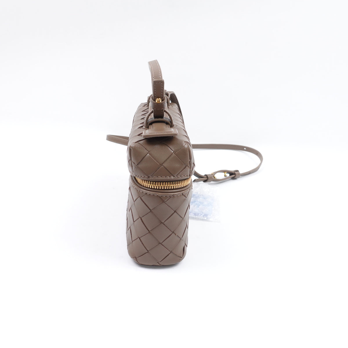 Pre-Owned Bottega Veneta Bang Bang Vanity Case Brown Leather Shoulder Bag T10410532