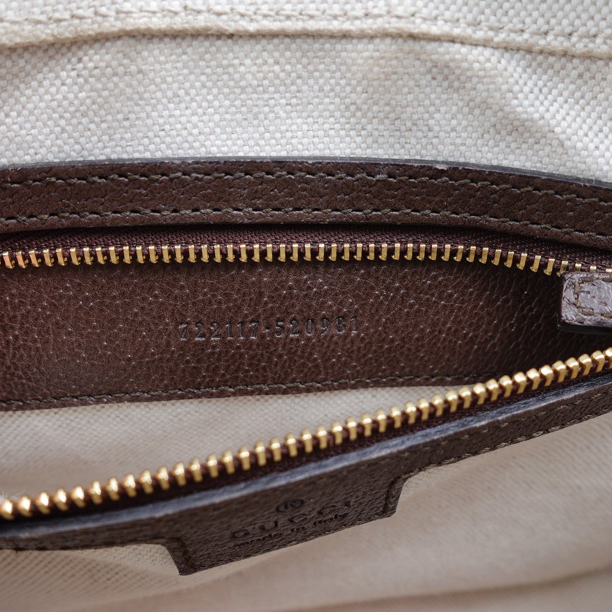 Pre-Owned Gucci Ophidia Beige Canvas Shoulder Bag T10362424
