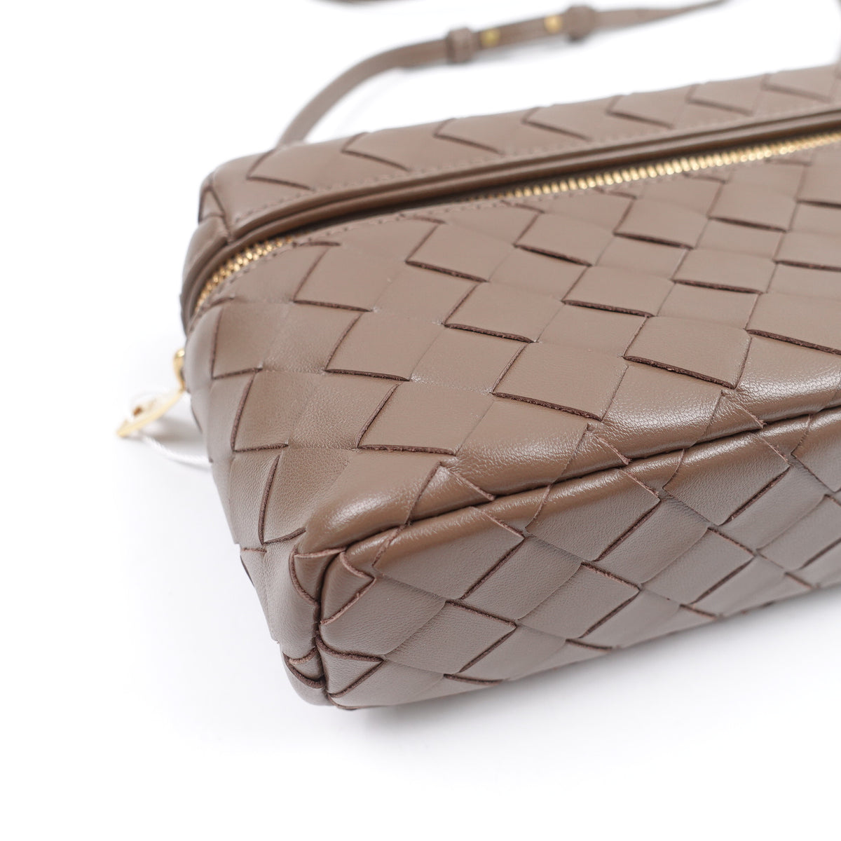 Pre-Owned Bottega Veneta Bang Bang Vanity Case Brown Leather Shoulder Bag T10410532