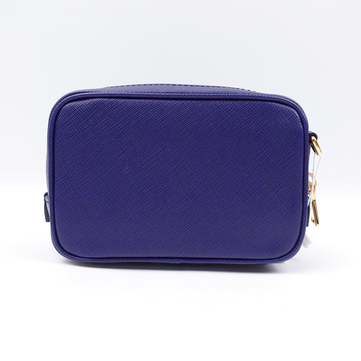 Pre-owned Prada Royal Blue Saffiano Camera Bag