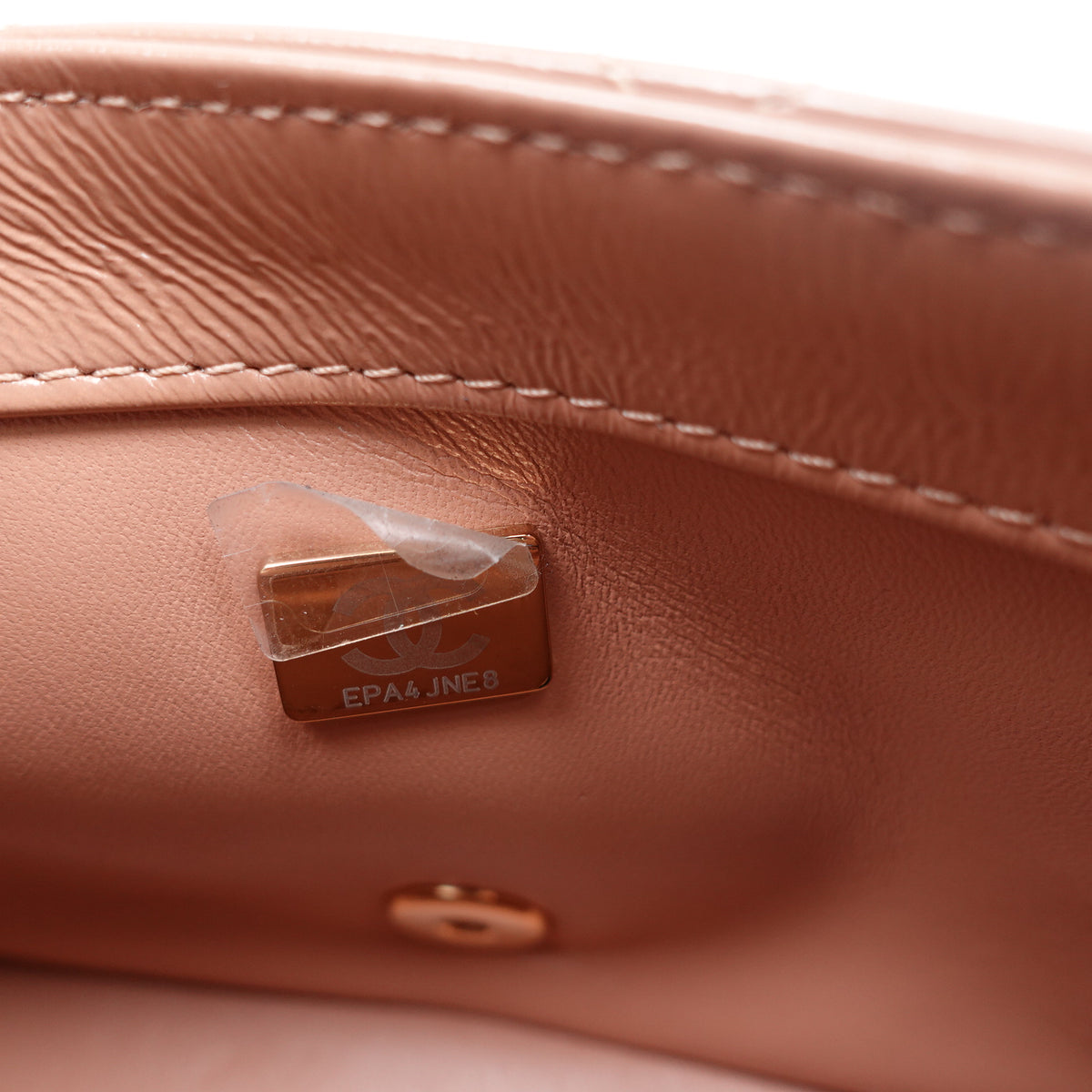Pre-owned Chanel CF Milktea Calfskin Shoulder Bag - （Last Part）T10356726