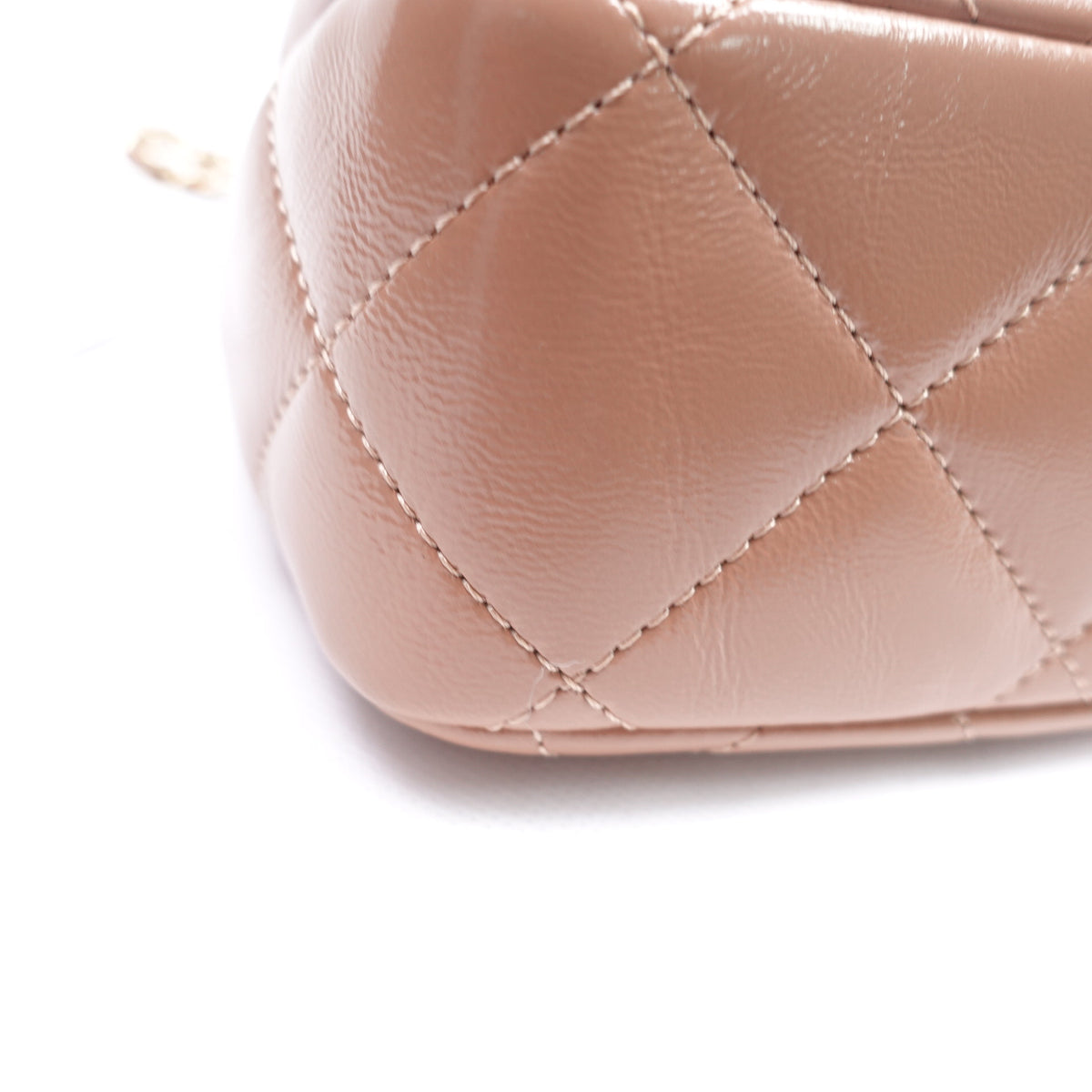 Pre-owned Chanel CF Milktea Calfskin Shoulder Bag - （Last Part）T10356726