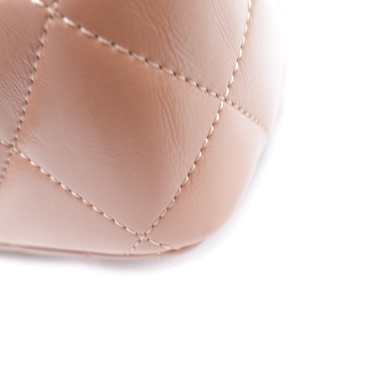 Pre-owned Chanel CF Milktea Calfskin Shoulder Bag - （Last Part）T10356726