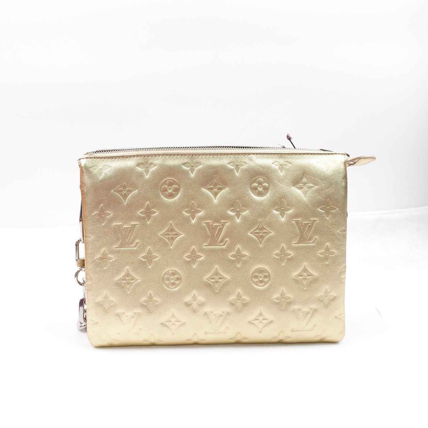 Pre-owned Louis Vuitton Coussin Gold Lambskin Shoulder Bag