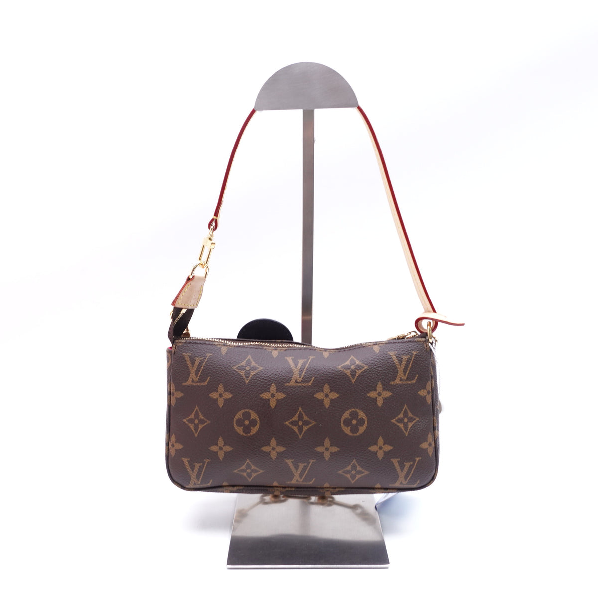 【DEAL】Pre-Owned Louis Vuitton Pochette Accessories Brown Monogram Canvas Wristlet T10385893