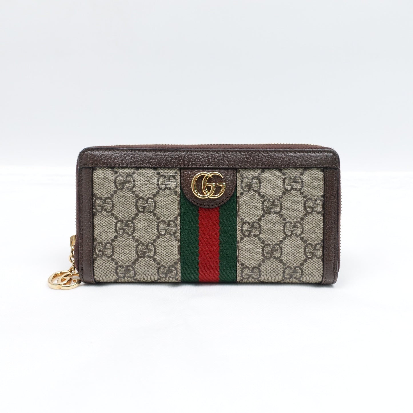 Pre-owned Gucci Ophidia Coated Canvas Wallet