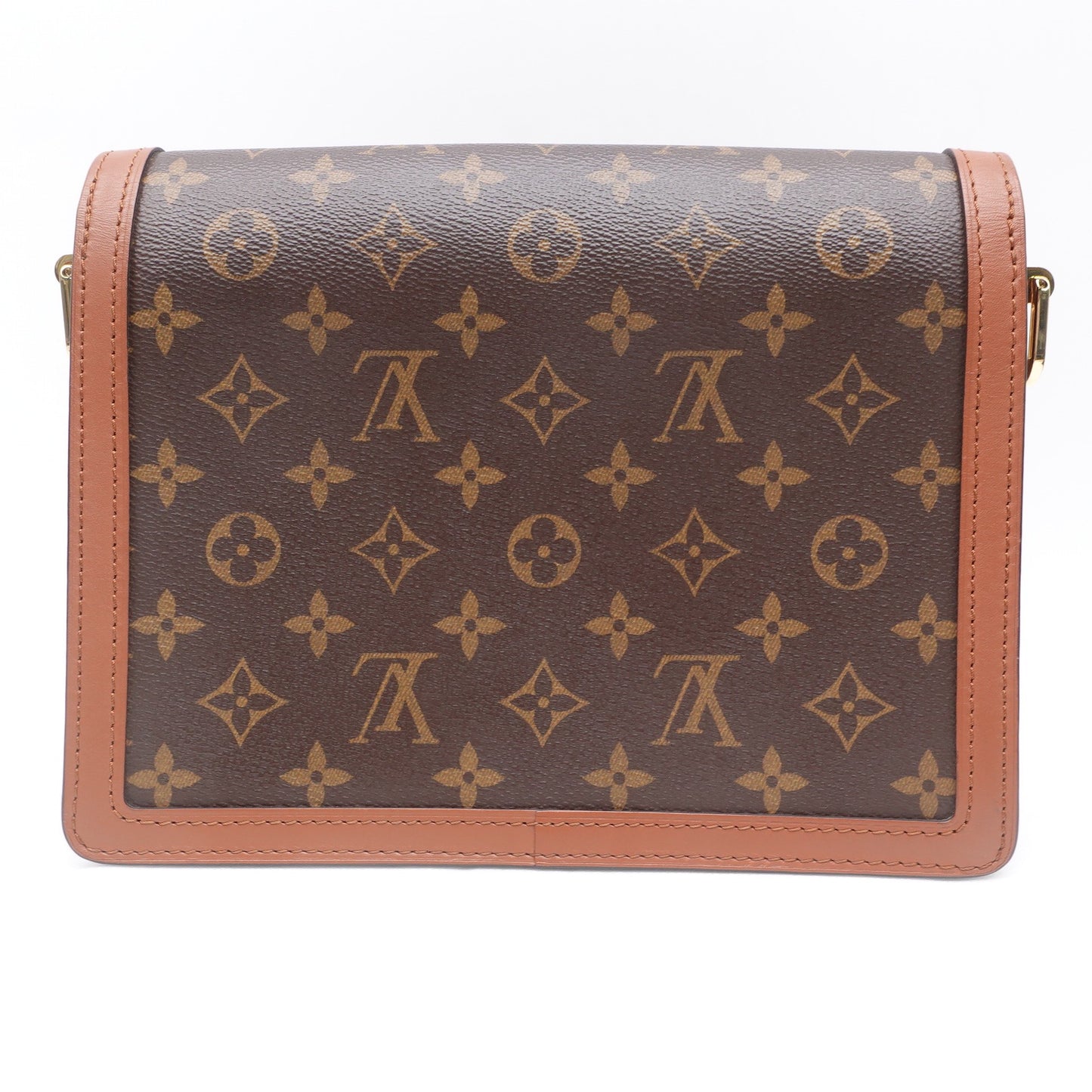 Pre-owned Louis Vuitton Dauphine Brown Monogram Coated Canvas Shoulder Bag