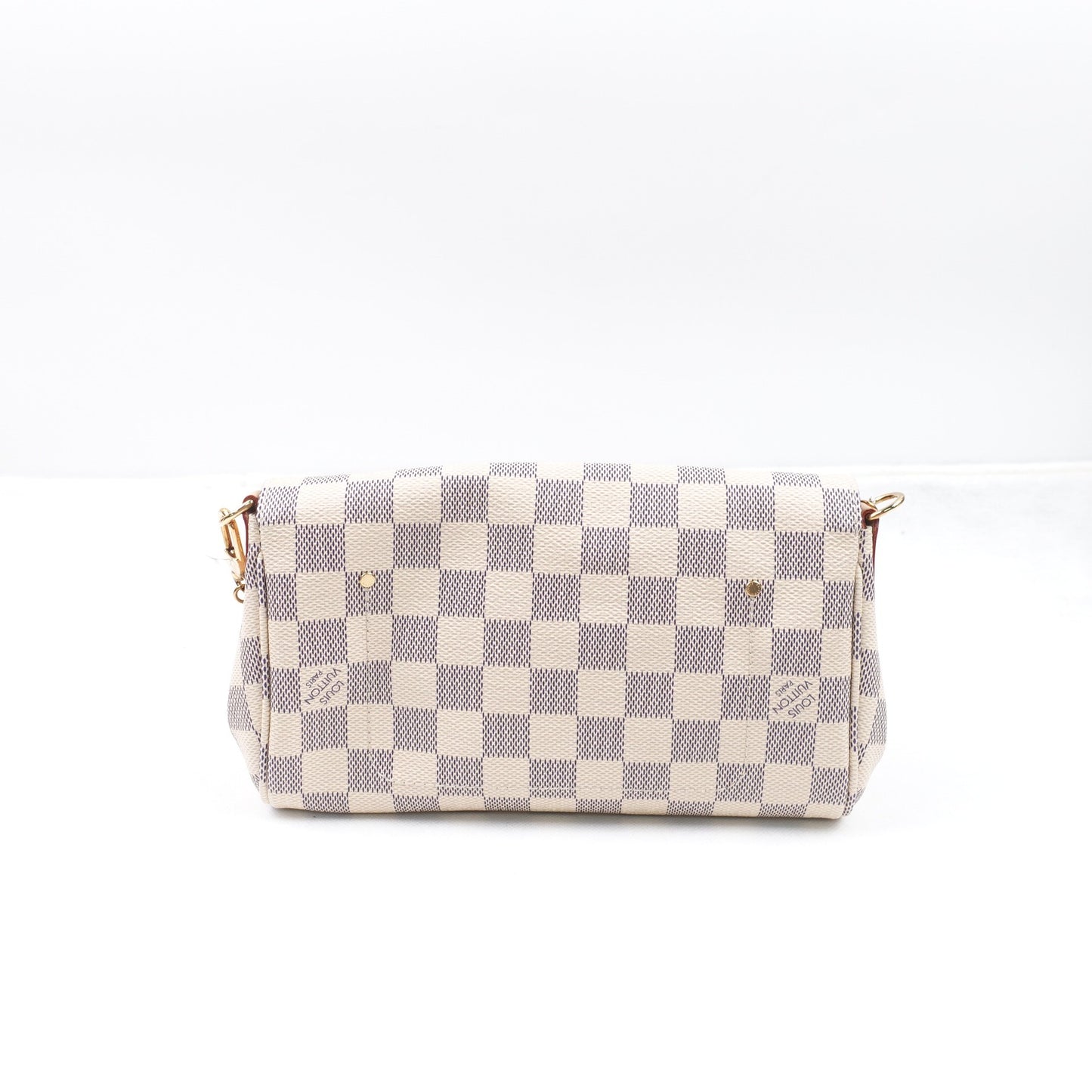 Pre-owned Louis Vuitton  Favotite  Damier Azur Coated Canvas Shoulder Bag