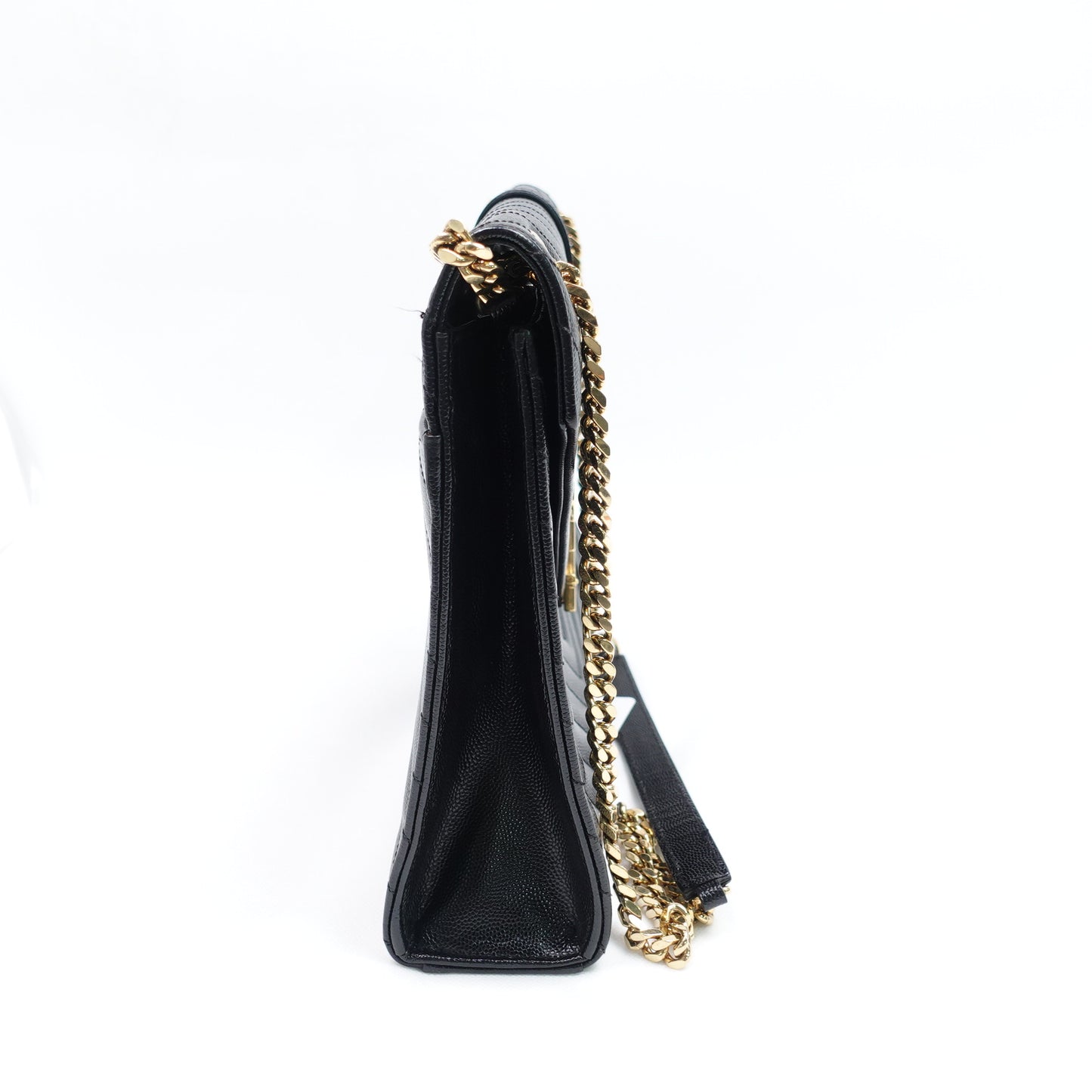 Saint Laurent Envelope Black Calfskin Shoulder Bag