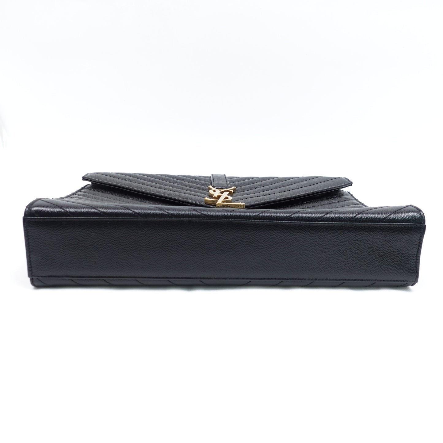 Saint Laurent Envelope Black Calfskin Shoulder Bag