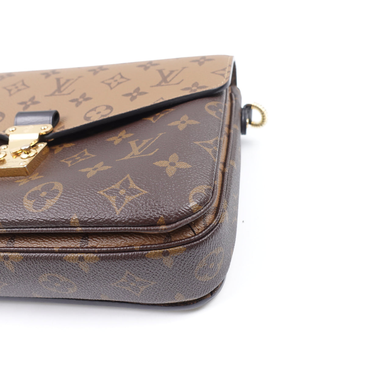 Pre-Owned Louis Vuitton Pochette Metis Brown Monogram Canvas Shoulder Bag T10406872