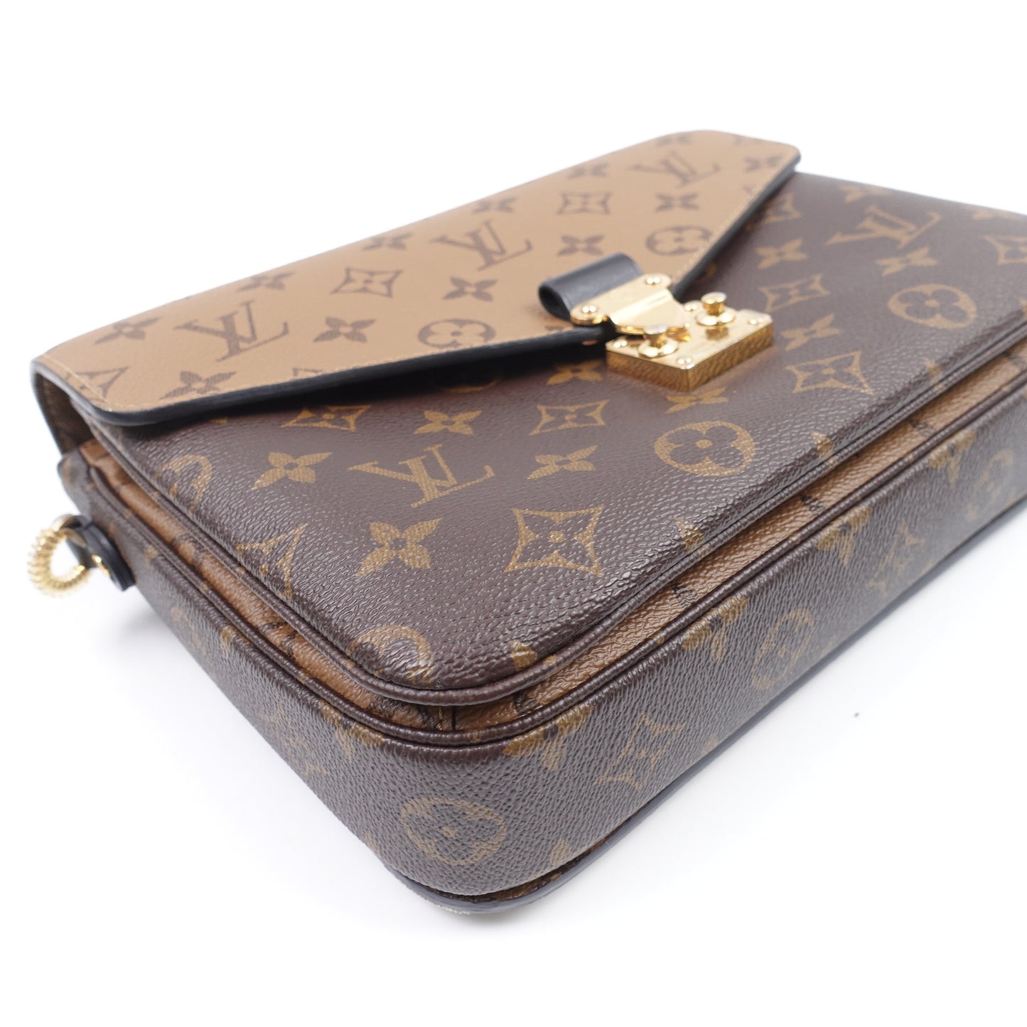 Pre-Owned Louis Vuitton Pochette Metis Brown Monogram Canvas Shoulder Bag T10406872