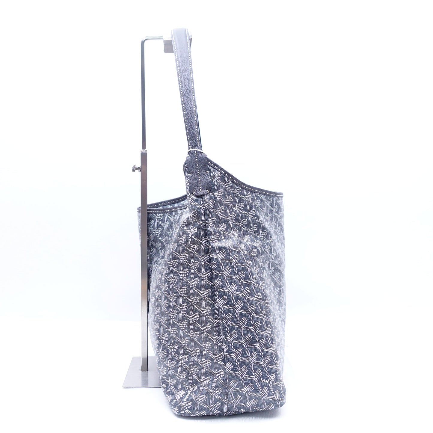 Pre-owned Goyard Boheme Grey Coated Canvas Hobo Bag