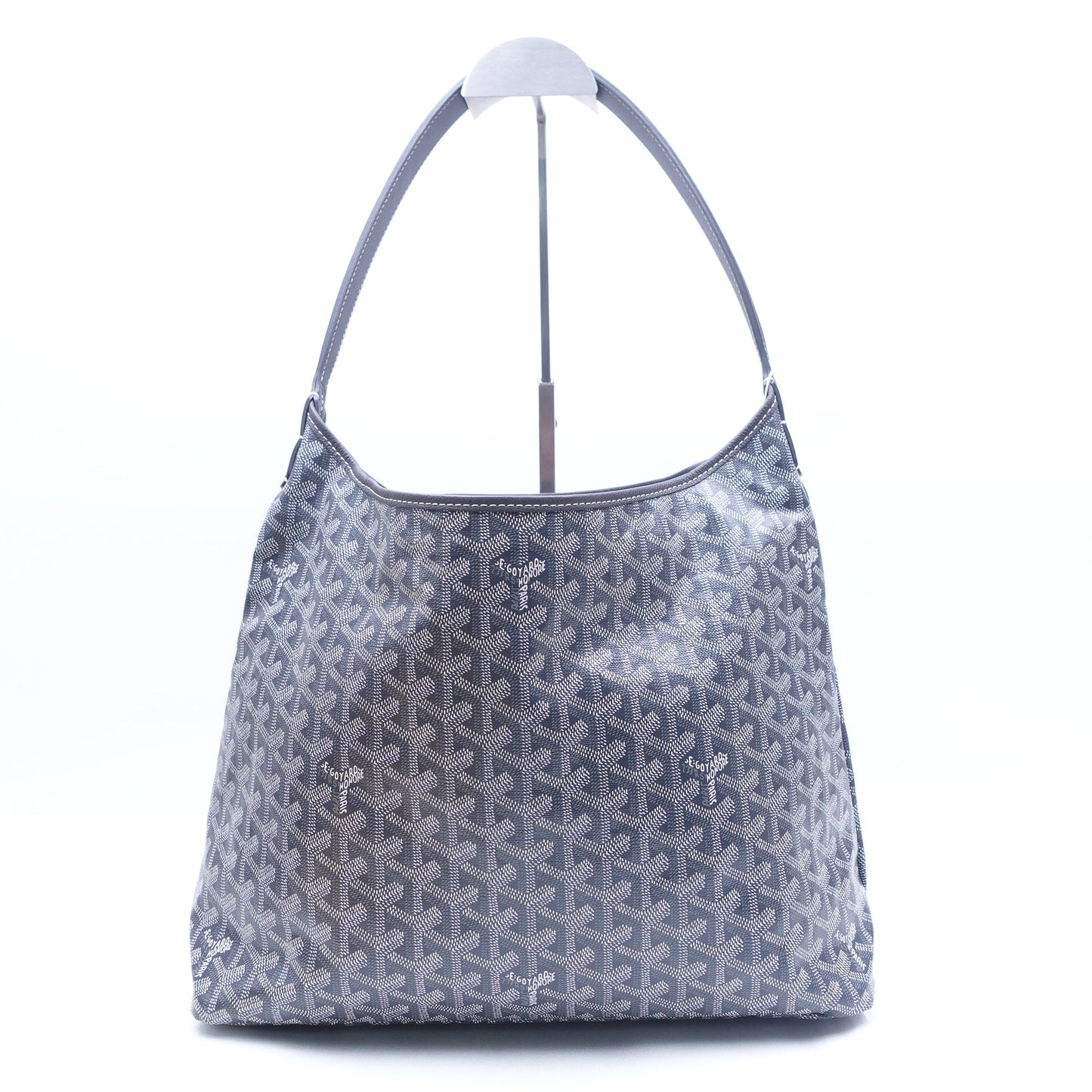 Pre-owned Goyard Boheme Grey Coated Canvas Hobo Bag