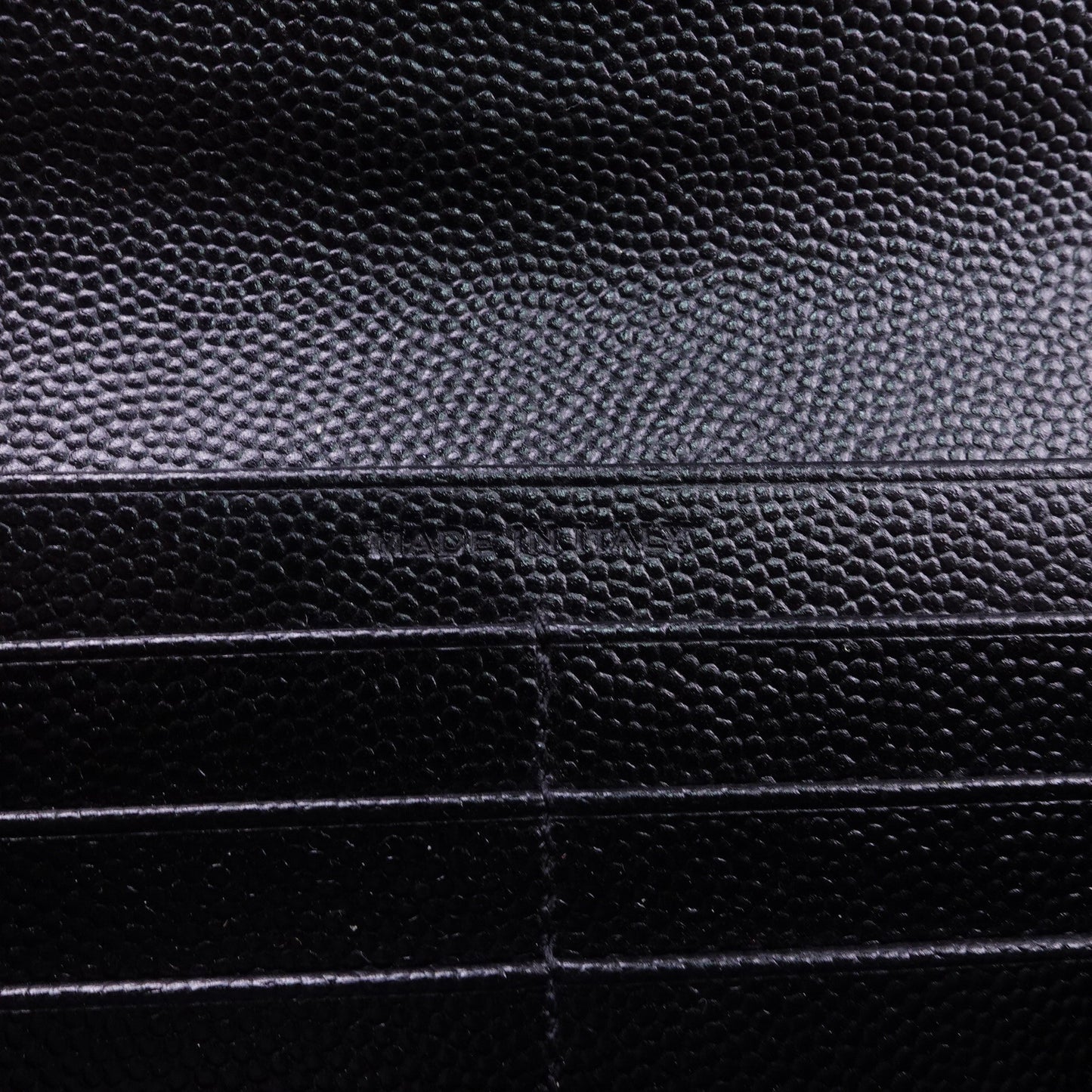 Pre-owned Saint Laurent Envelope Black Calfskin Wallet