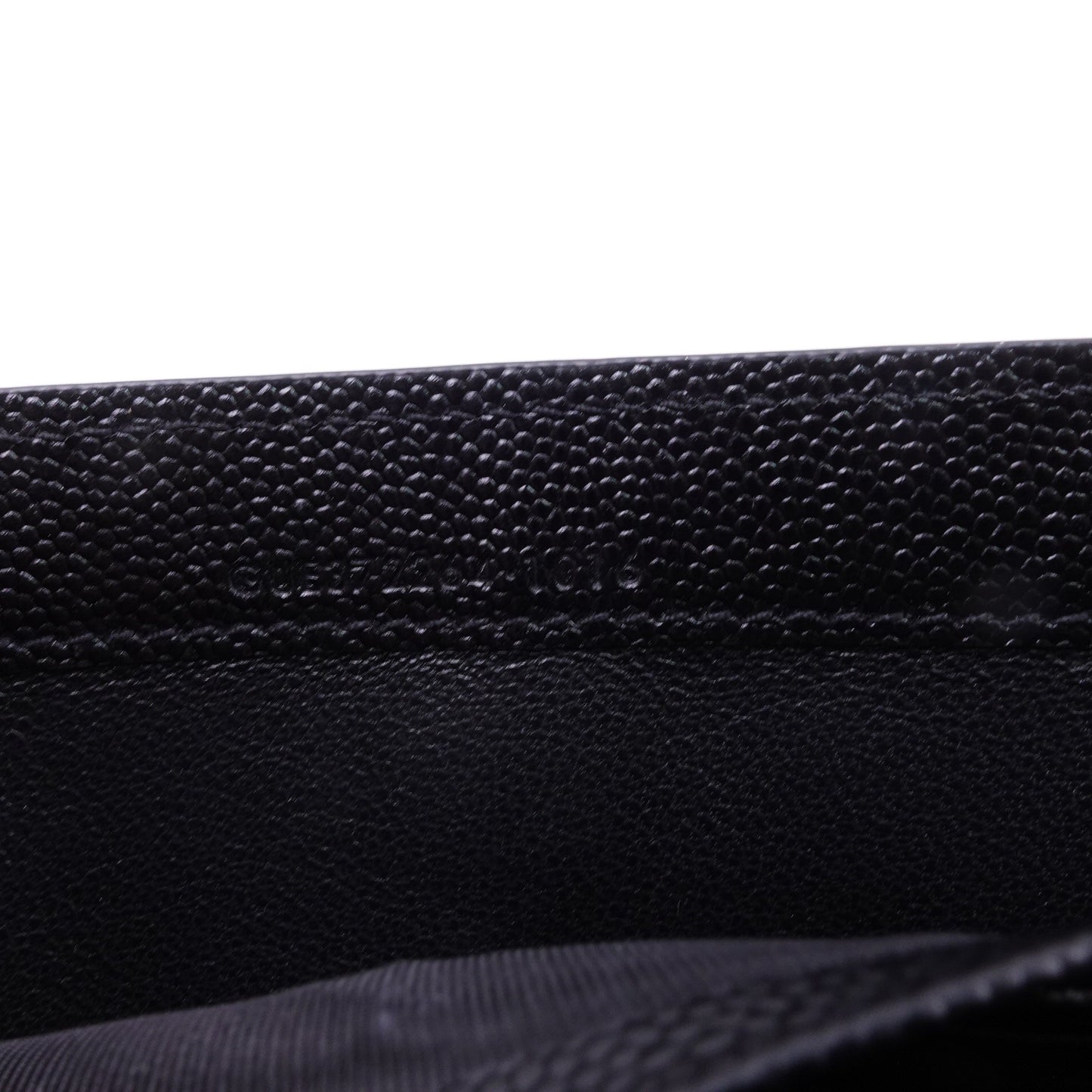 Pre-owned Saint Laurent Envelope Black Calfskin Wallet