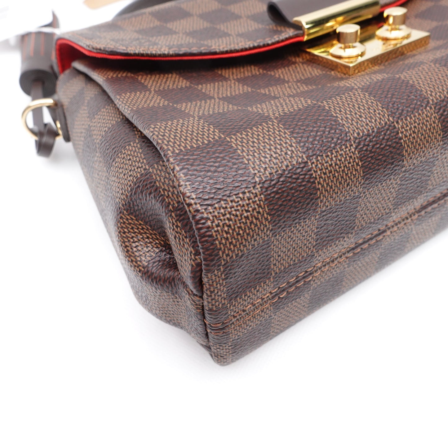 Pre-owned Louis Vuitton Croisette Damier Ebene Coated Canvas Shoulder Bag