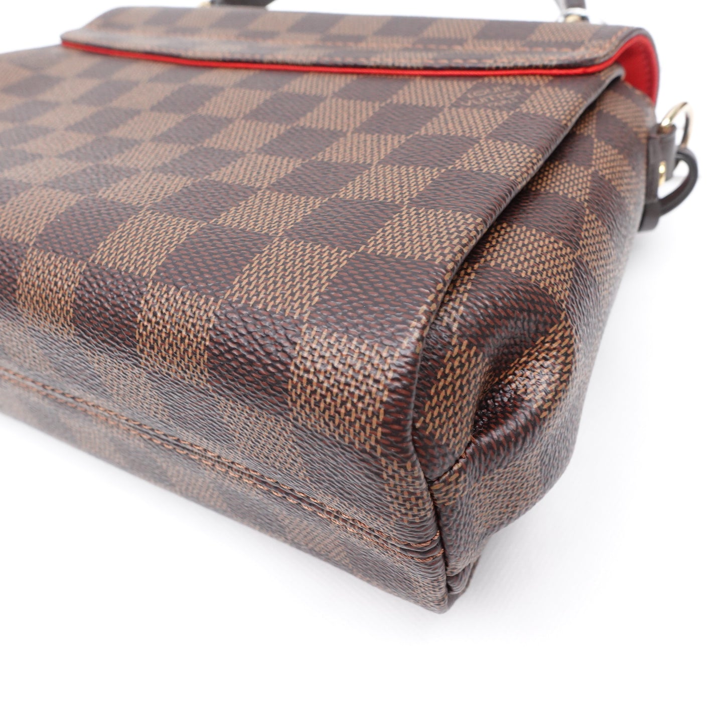 Pre-owned Louis Vuitton Croisette Damier Ebene Coated Canvas Shoulder Bag