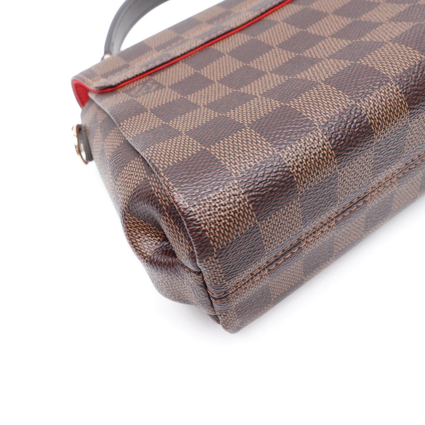 Pre-owned Louis Vuitton Croisette Damier Ebene Coated Canvas Shoulder Bag